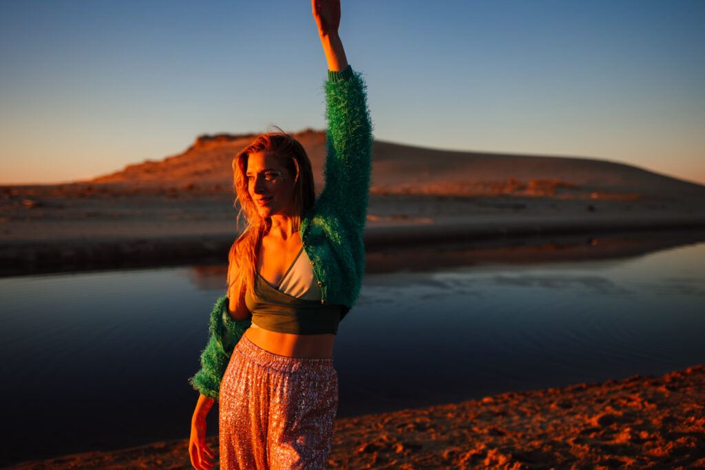 Séance photo portrait au courant d’Huchet, Landes