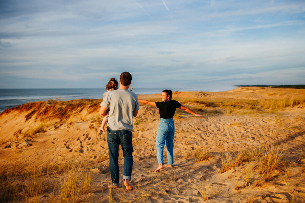 Séance photo au milieu des dunes Labenne, Landes